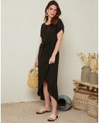 Robe 100% Lin Gabrielle noire
