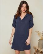 Robe 100% Lin Emy marine