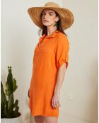 Robe 100% Lin Karina orange