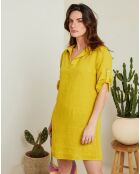 Robe 100% Lin Karina safran