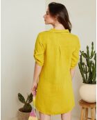 Robe 100% Lin Karina safran