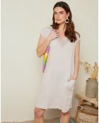 Robe 100% Lin Ana beige