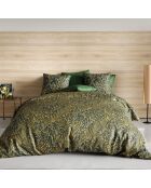 Parure Housse de couette Nava en Coton Bio verte - 240x220 cm