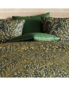 Parure Housse de couette Nava en Coton Bio verte - 240x220 cm