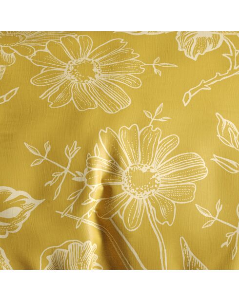 Parure housse de couette Victoria jaune