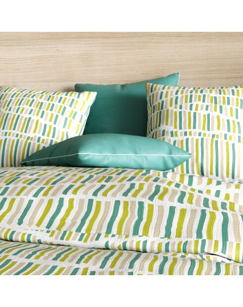 Parure housse de couette Flava verte