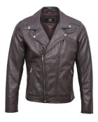 Veste en Cuir Haan marron