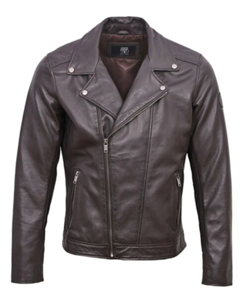 Veste en Cuir Haan marron