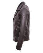 Veste en Cuir Haan marron