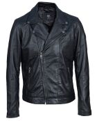 Veste en Cuir Haan noire