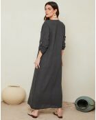 Robe 100% Lin Clara anthracite