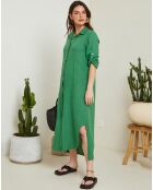 Robe 100% Lin Camilla verte