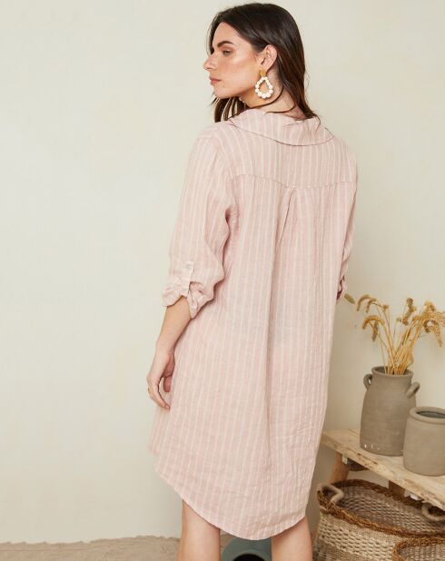 Robe 100% Lin Charlie rose