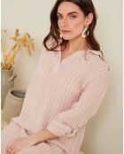 Robe 100% Lin Charlie rose