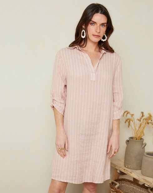 Robe 100% Lin Charlie rose