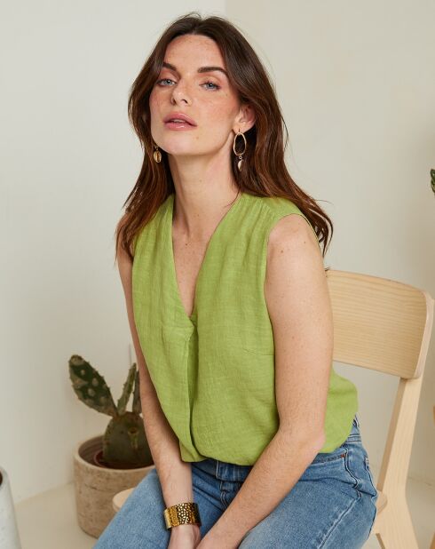 Top 100% lino Enora Anise