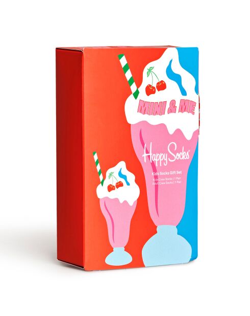 Coffret 2 Paires de Chaussettes Mini & Me Milkshake Soc multicolores
