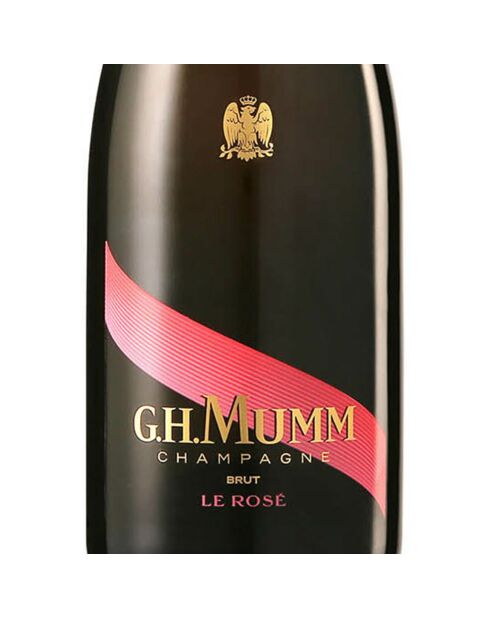 1 Champagne G.H. Mumm Rosé 75cl - Etiquette abîmée