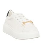 Sneakers Sona blanc/noir - Plateforme 5 cm