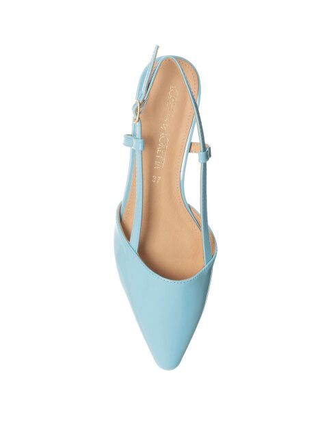Slingbacks Vernice bleu ciel