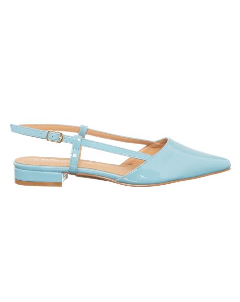 Slingbacks Vernice bleu ciel