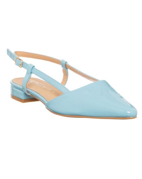 Slingbacks Vernice bleu ciel