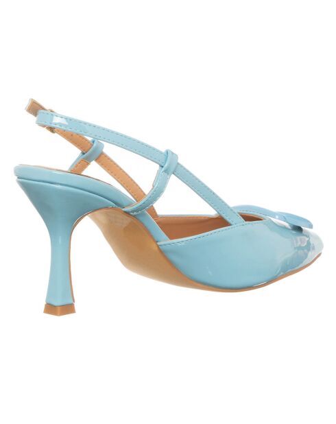 Slingbacks Izia bleu ciel - Talon 8 cm