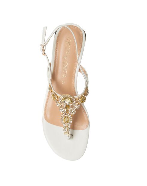 Sandalias Lamina blancas