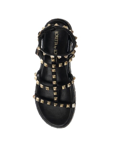 Schwarze Mado Sandalen