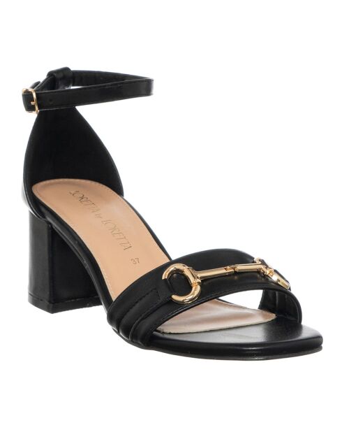 Sandales Issia noires - Talon 6 cm