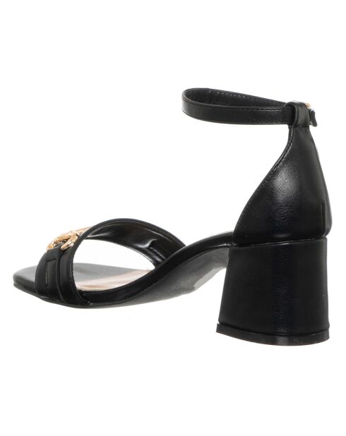 Sandales Issia noires - Talon 6 cm