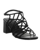 Sandales Igna noires - Talon 6 cm