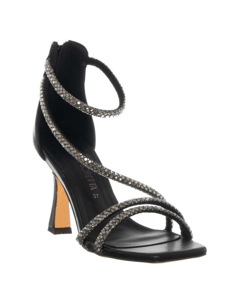 Zwarte sandalen van Suba - hak van 9 cm