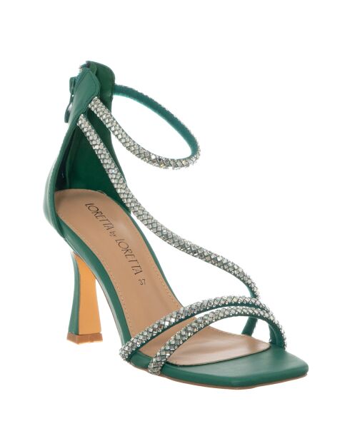 Sandales Suba vertes - Talon 9 cm