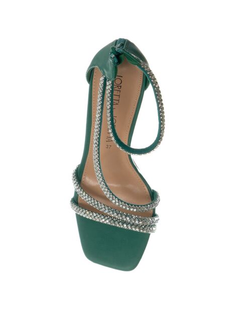 Sandales Suba vertes - Talon 9 cm