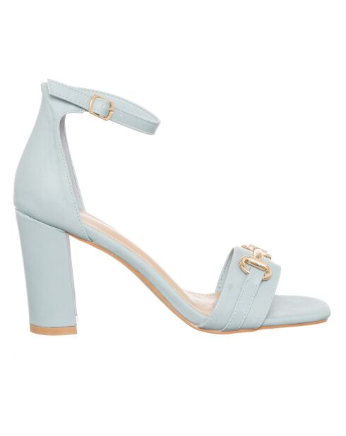 Sandales Gina bleu ciel - Talon 8.5 cm