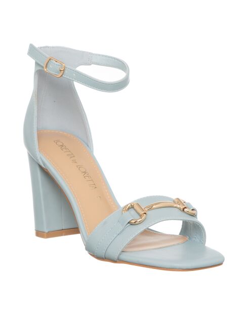 Sandales Gina bleu ciel - Talon 8.5 cm
