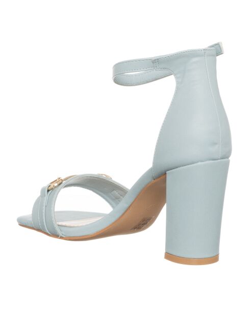 Sandales Gina bleu ciel - Talon 8.5 cm