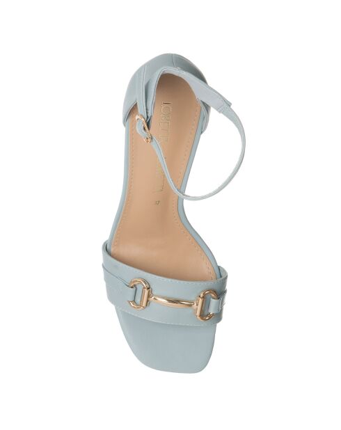 Sandales Gina bleu ciel - Talon 8.5 cm
