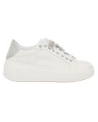 Sneakers en Cuir Gala blanc/argenté