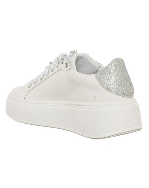 Sneakers en Cuir Gala blanc/argenté