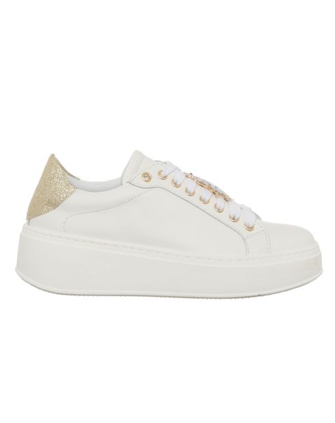 Sneakers en Cuir Paga blanc/platine