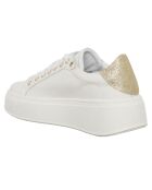 Sneakers en Cuir Paga blanc/platine