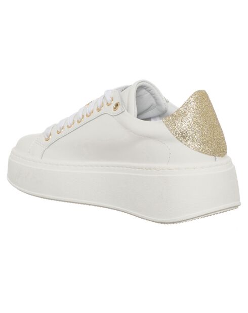 Sneakers en Cuir Paga blanc/platine