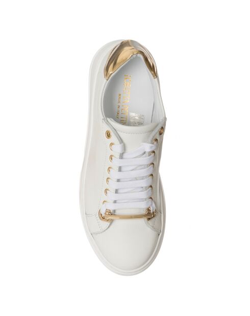 Sneakers en Cuir Sosa blanc/doré