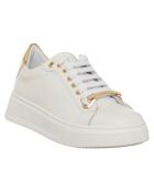 Sneakers en Cuir Sosa blanc/doré