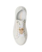 Sneakers en Cuir Reva blanc/doré