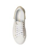 Sneakers en Cuir Bia blanc/doré