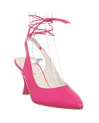 Slingbacks en Cuir Baila fuchsia - Talon 7.5 cm