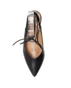 Slingbacks en Cuir Baila noires - Talon 7.5 cm